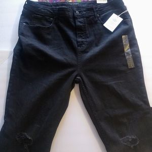 High Rise ripped skinny jeans